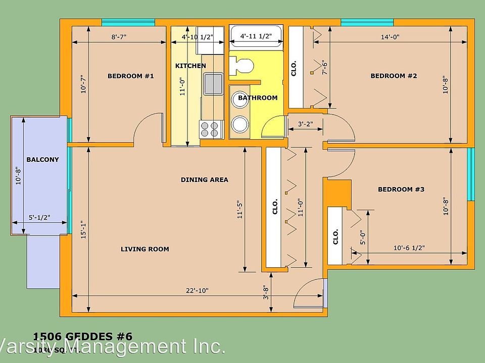 2nd image of 1506 Geddes Ave APT 01