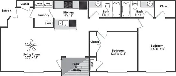 Maple 2 Bedroom Maple 2 Bedroom