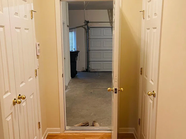 Back entrance from Garage