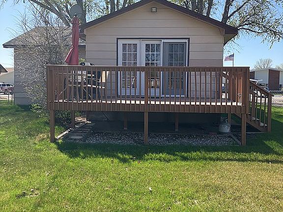 Back yard with deck 