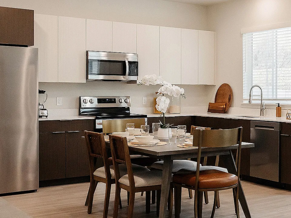 A kitchen designed to flow seamlessly into living spaces.