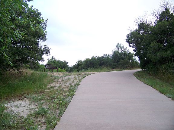 Behind rear walking trail