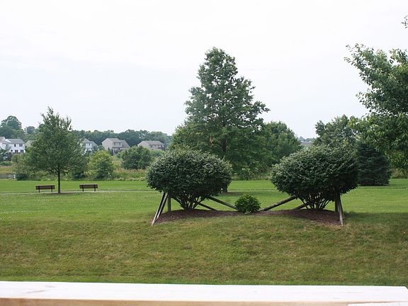 View of Linear Park & walking path from deck