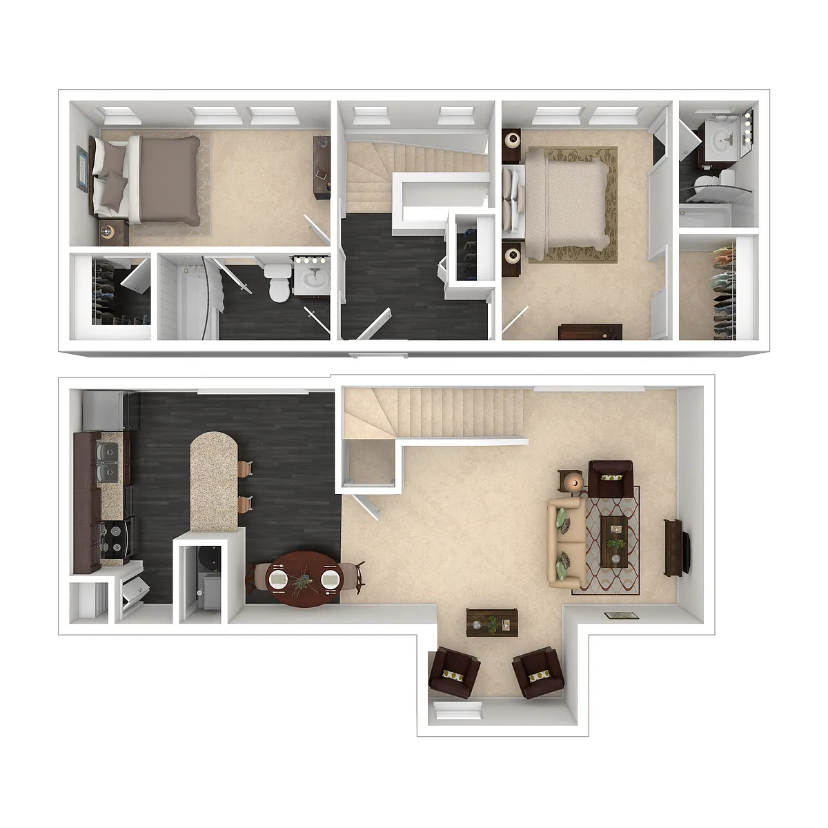 Floor plan B13 Van Dyke Townhome