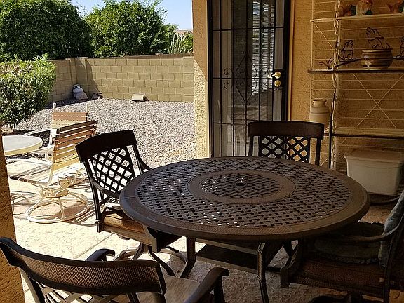 Backyard covered patio