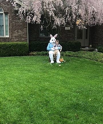 Front of house Tree in Bloom