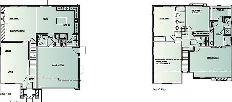 Large and lovely two-story home design.