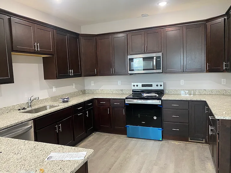 * this is what the kitchen will look like but no microwave. it will have the exhaust van