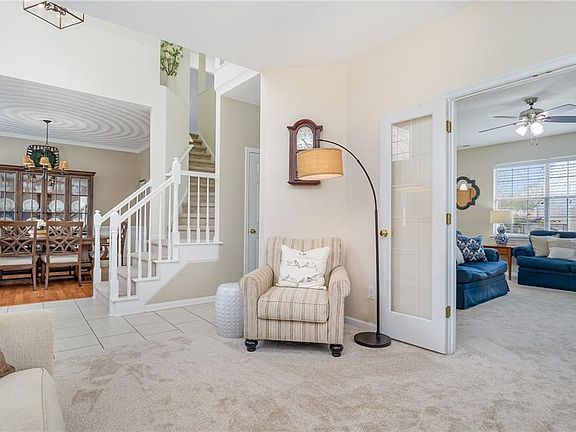 Formal Dining Room to left and Office on the right