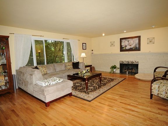 Living Room also Features a Gas Fireplace