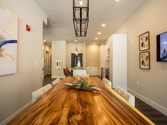 Clubhouse Kitchen and Gathering Space ; The Elle on Lockwood