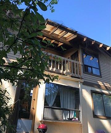 Back deck and balcony .