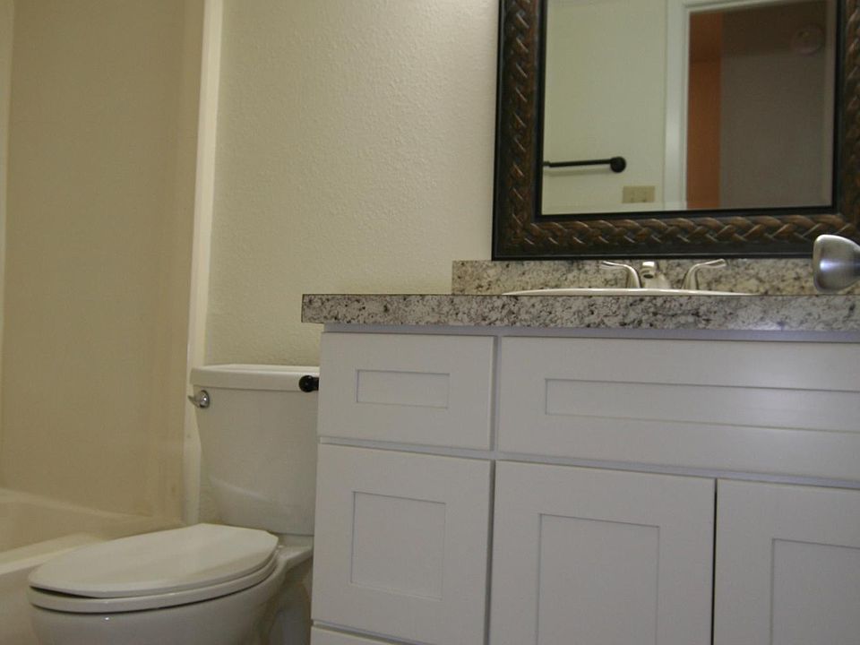 Both the guest and master bathes are updated.