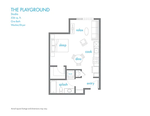 Floor plan The Playground Studio