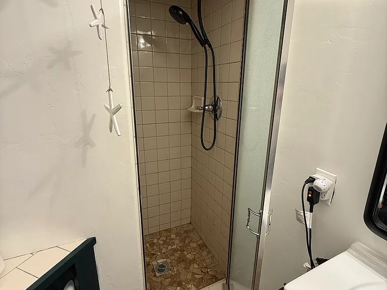 Shower upstairs bathroom