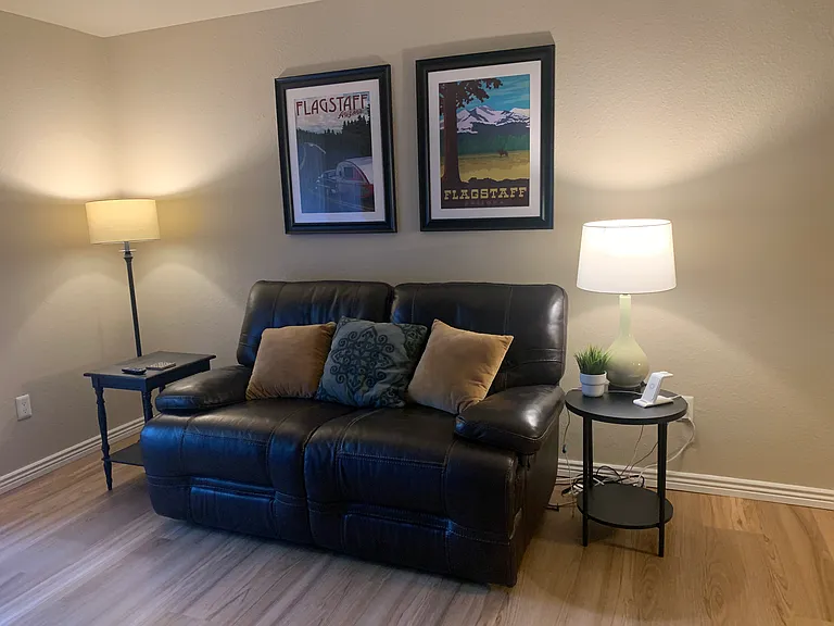 Living Room with Reclineing Sofa