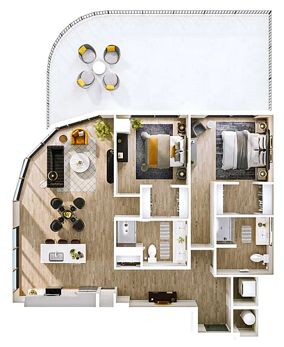Floor plan B5 - Penthouse