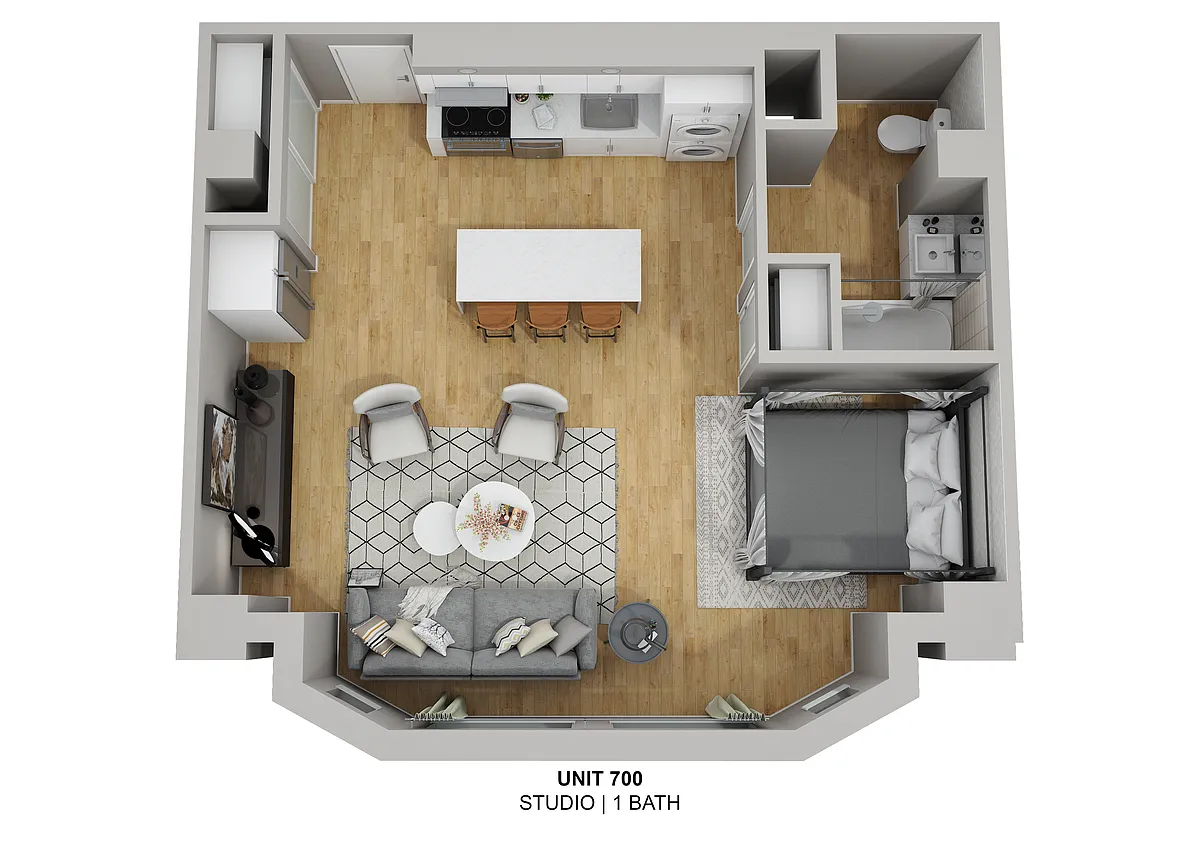 Floor plan Signature Bay Studio