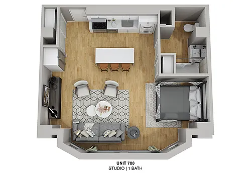 Floor plan Signature Bay Studio