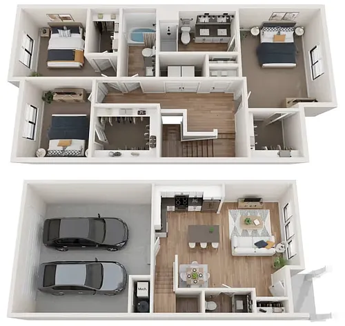 Floor plan 3A Townhome