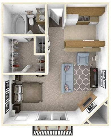 Floor plan Studio Classic