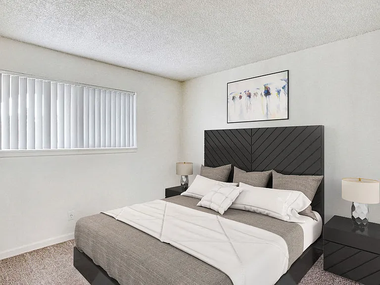 Bedroom Sunset Station Apartments Portland Oregon