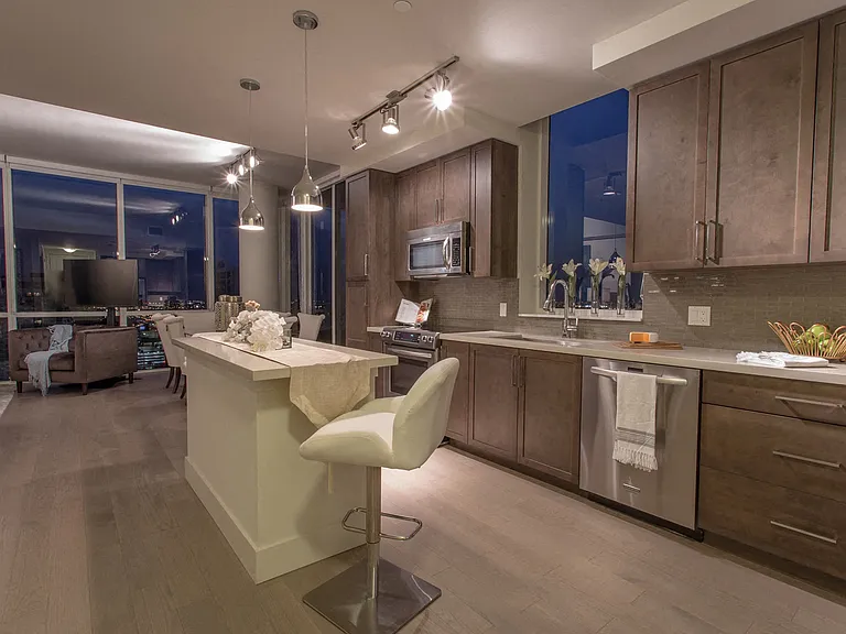 Select either granite or quartz counters