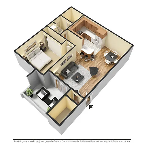 Floor plan 1X1A2R