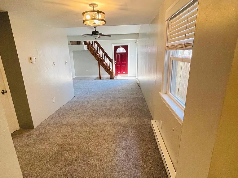 Open concept dining room and family room