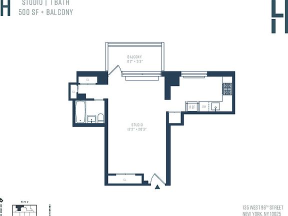 2nd image of 135 W 96th St APT 8H