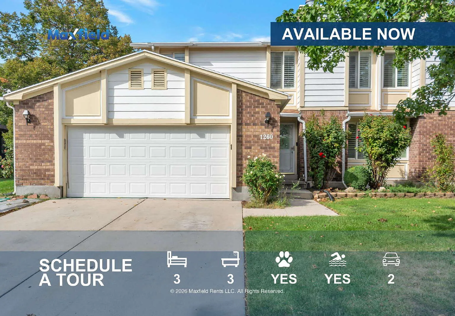 3 bed, 3.5 bath, 1883 sqft, $2,250 — Photo 1