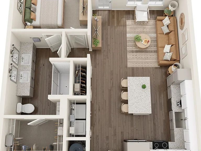 The Seminole | 1 Bed + 1 Bath Apartment | 821 SF The Seminole | 1 Bed + 1 Bath Apartment | 821 SF