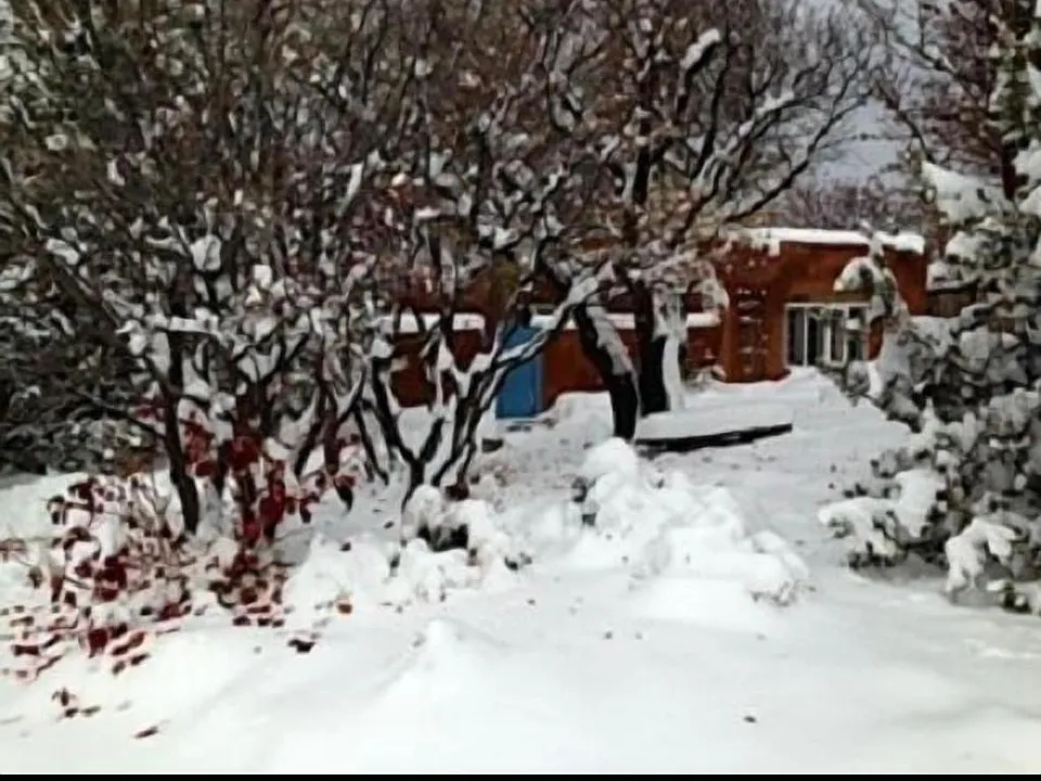Snow melts quickly in Santa Fe. Fireplaces are extra cozy on cool days.