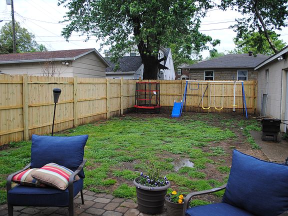 Backyard, new fence
