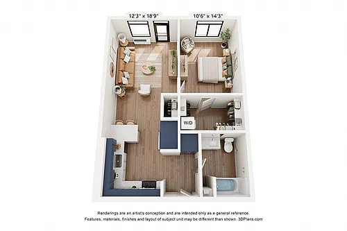Floor plan A1 1X1