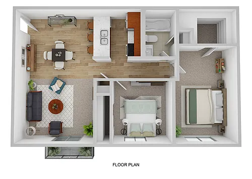 Floor plan Two Bedroom