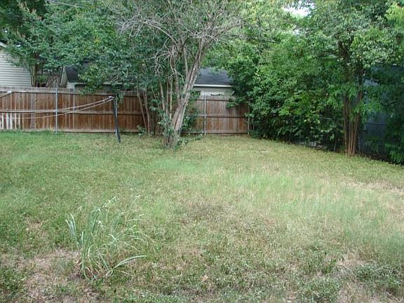 Large backyard