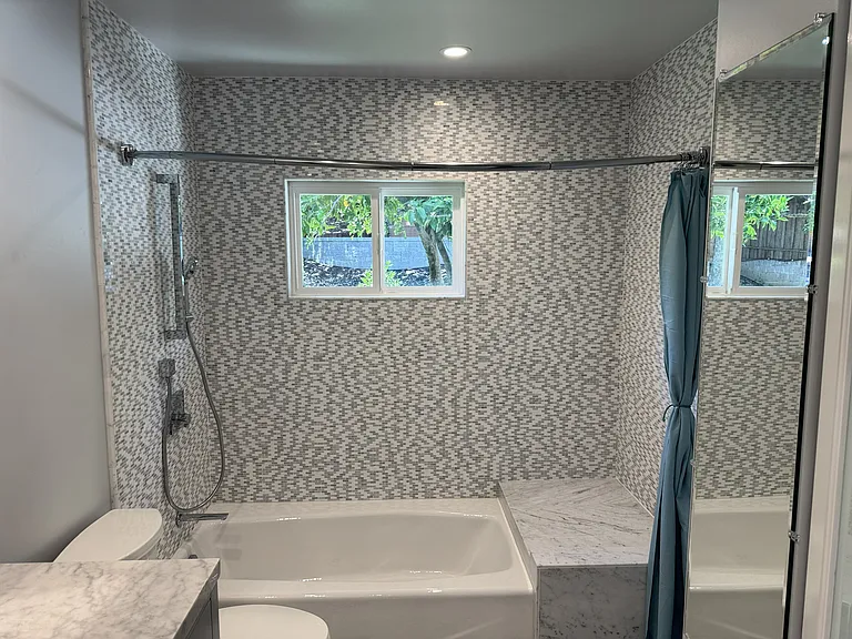 Newly Remodeled Family Bathroom