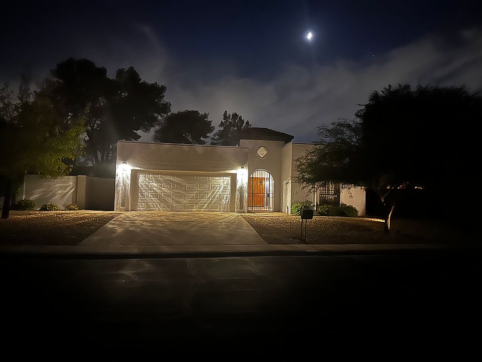 At night