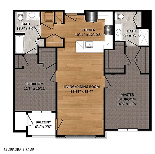 Floor plan B1
