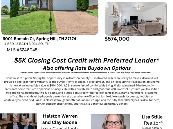 6001 Romain Ct, Spring Hill, TN 37174