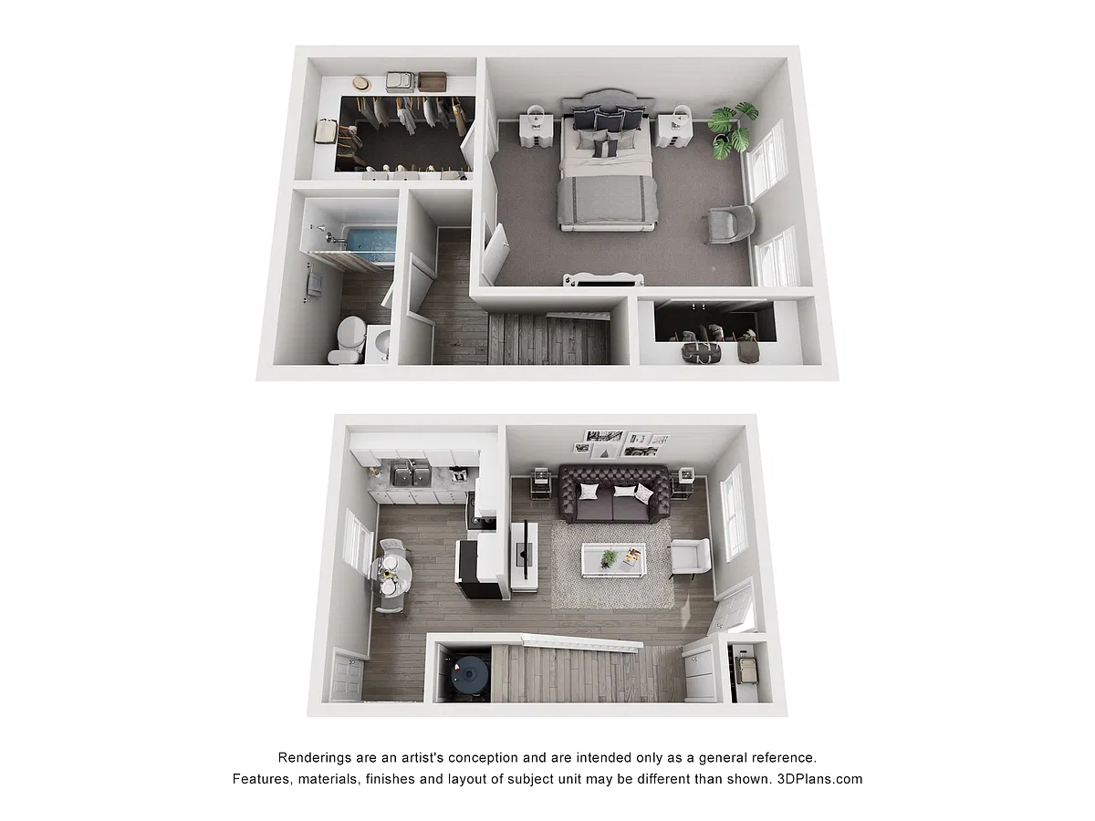Floor plan 1 Bed 1 Bath