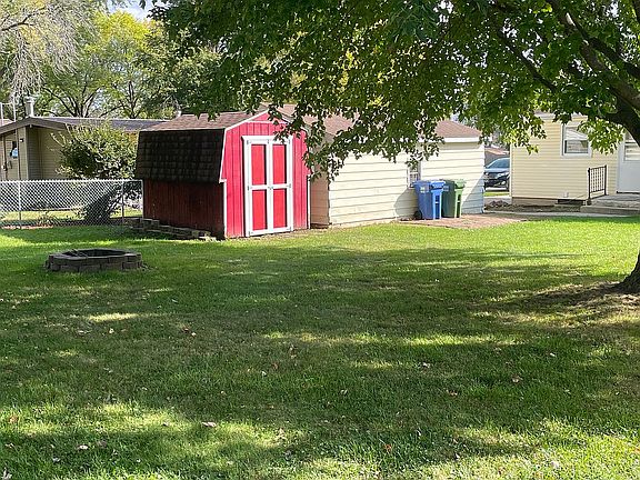 Shed and fire pit 