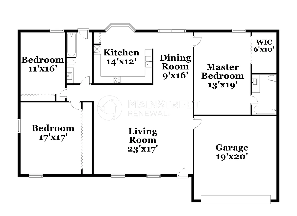 Floor Plan Main - 721 NW Douglas Cir