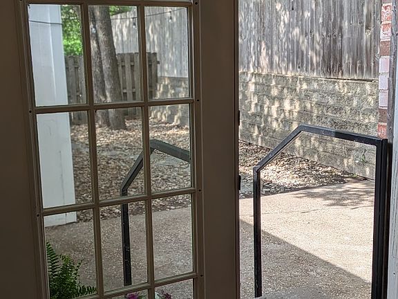 View of yard from dining room