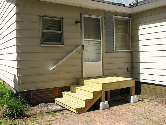 Rear Entrance-New Stoop