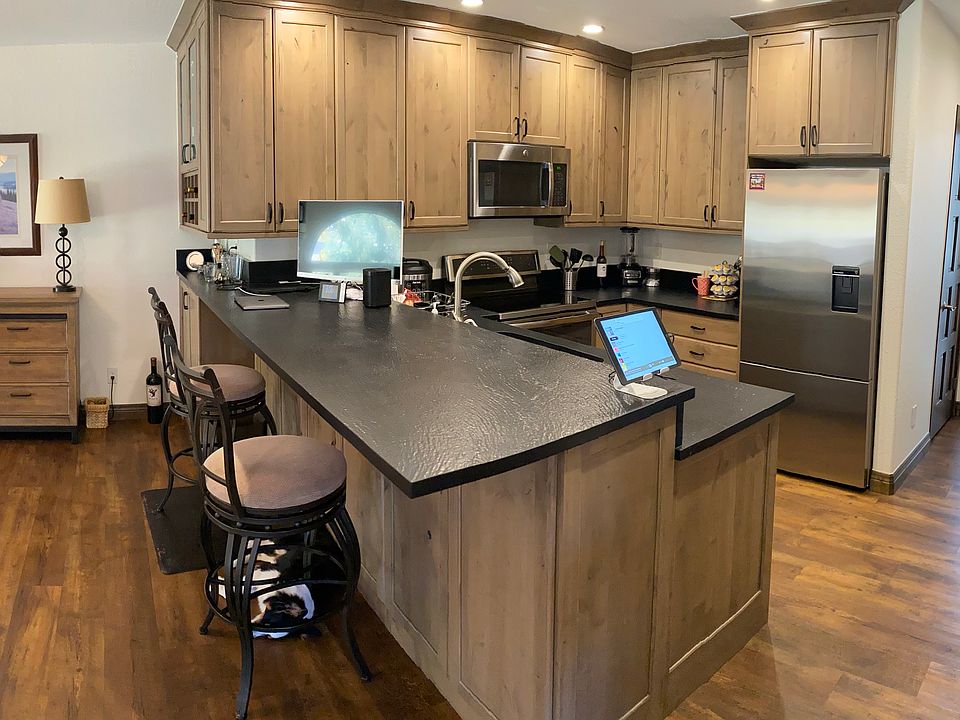 Remodeled kitchen with all new cabinets and appliances and under counter storage