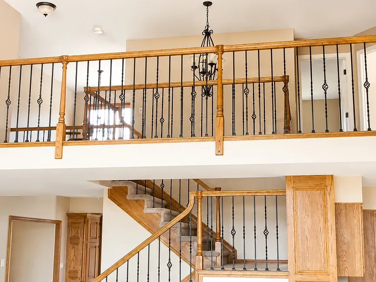 View of stairs from great room