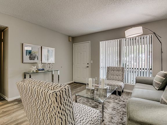 Mission Springs Apartments Model Living Room and Entryway