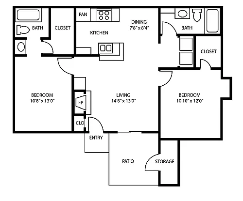 Floor plan B2